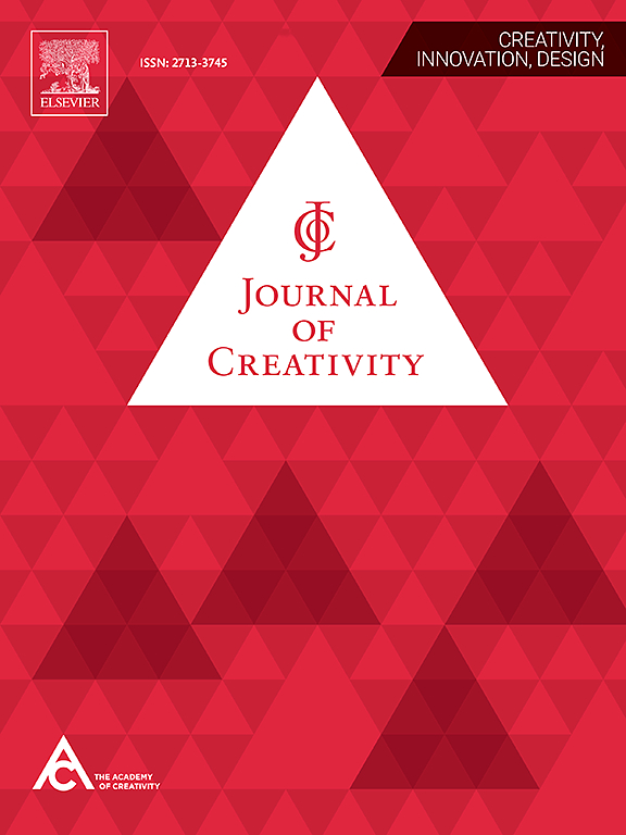 Go to journal home page - Journal of Creativity